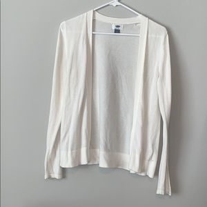 White cardigan